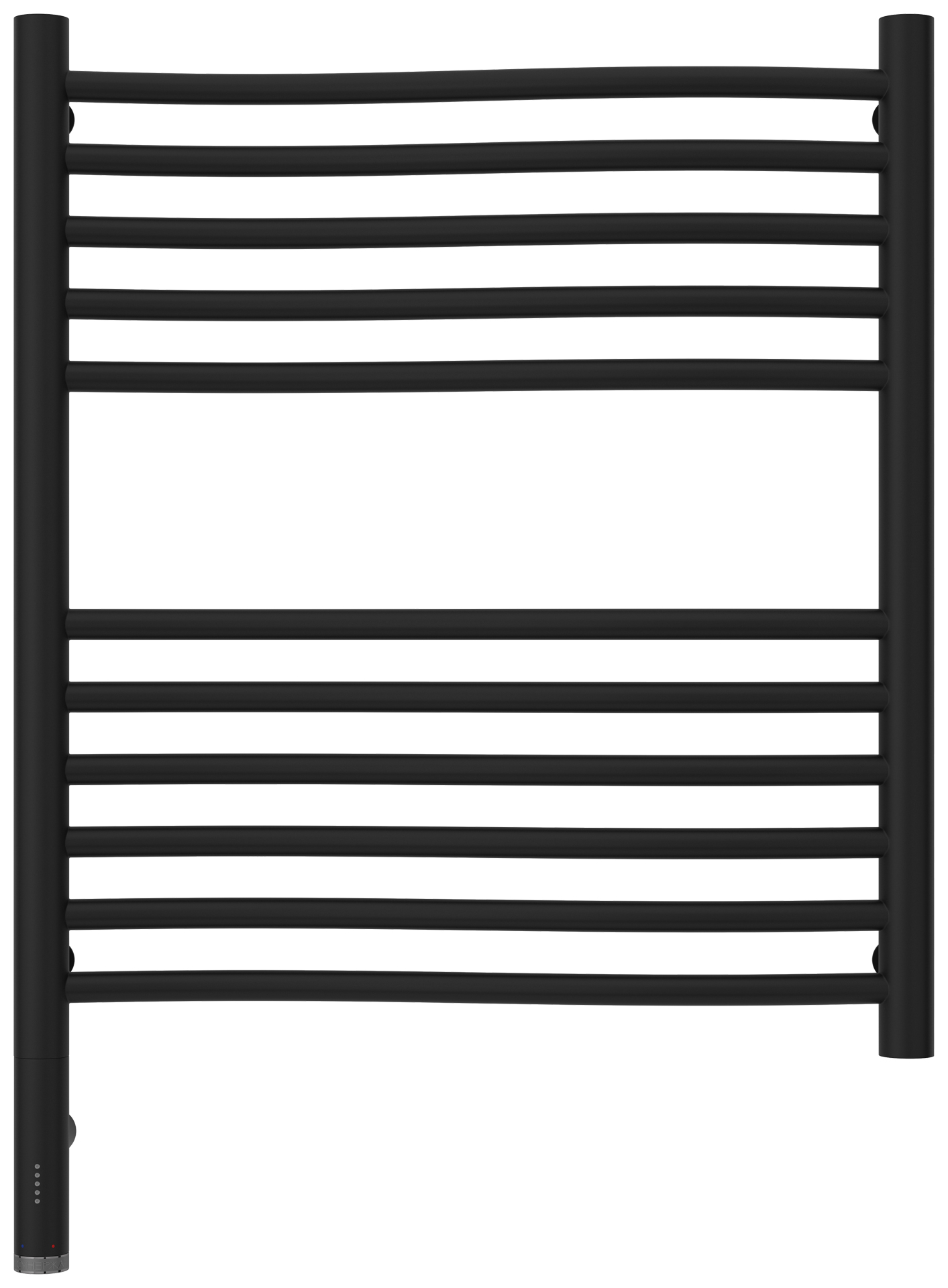 Полотенцесушители Полотенцесушитель электрический 600х500 МЭМ левый (Матовый чёрный) 