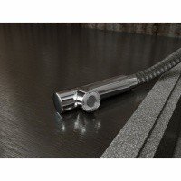 Смесители для кухни Высокий смеситель для кухни с вытяжным изливом, хром 