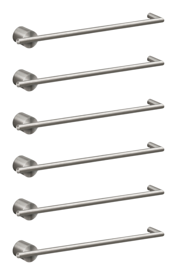 Полотенцесушитель Equilibrio, электрический, 6 перекладин, цвет полированная сталь