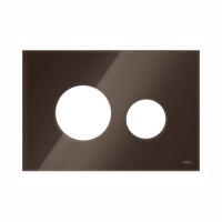 Системы инсталляции Лицевая панель TECEloop для панели смыва унитаза, стекло кофейный коричневый 