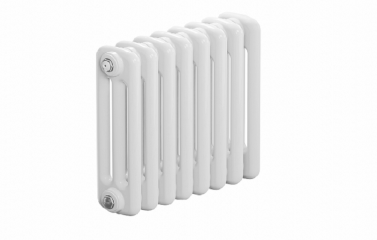 Радиатор 3-х трубчатый 3037, 14 секций, 644xh365, подключение боковое, белый