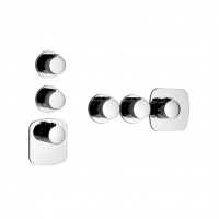 Смесители Внешняя часть термостатического смесителя хром 