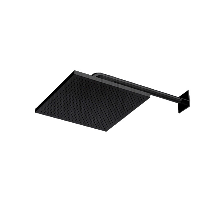 Душевая программа Верхний душ 300*300 мм, чёрный хром шлифованный 