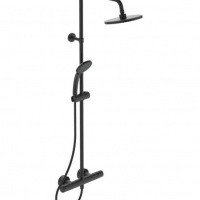 Душевая программа CERATHERM T25 Душевая система с термостатическим смесителем, матовый черный 