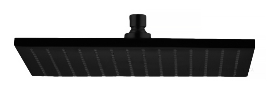 Душ верхний Wellness 300х300 мм, латунь, цвет черный матовый