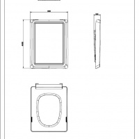 Сиденья для унитазов GESSI Сиденье с крышкой для унитаза, без петель, цвет белый 