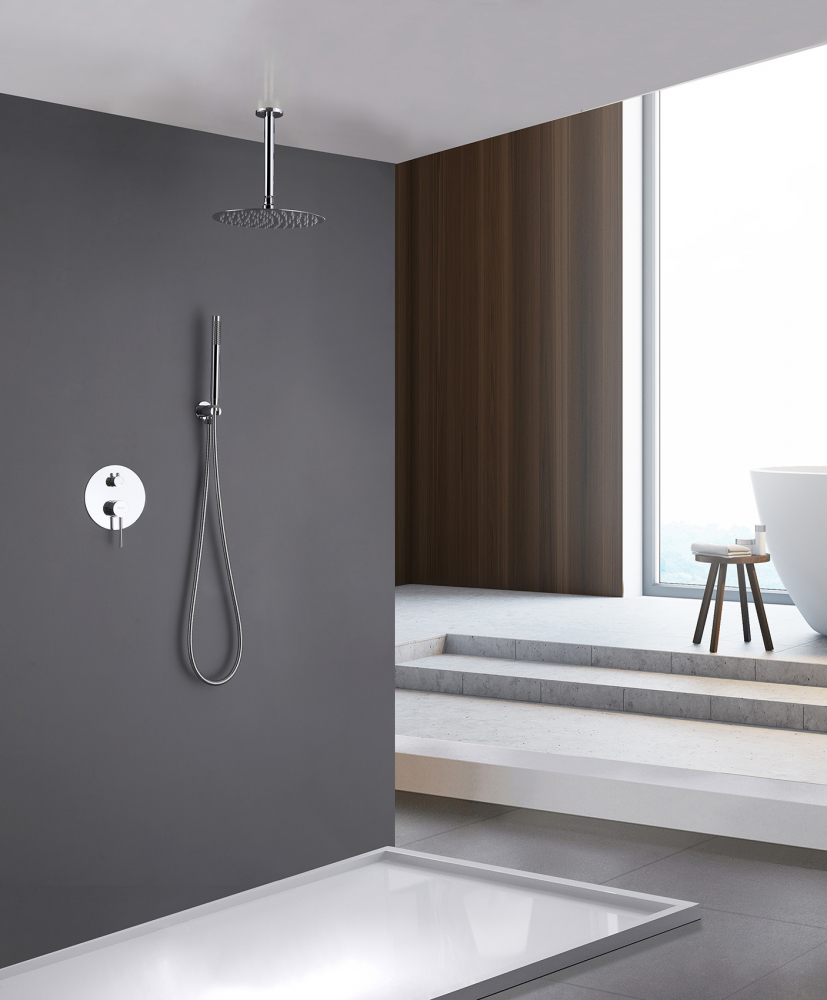 Душевая программа Душевая система скрытого монтажа без излива, хром 