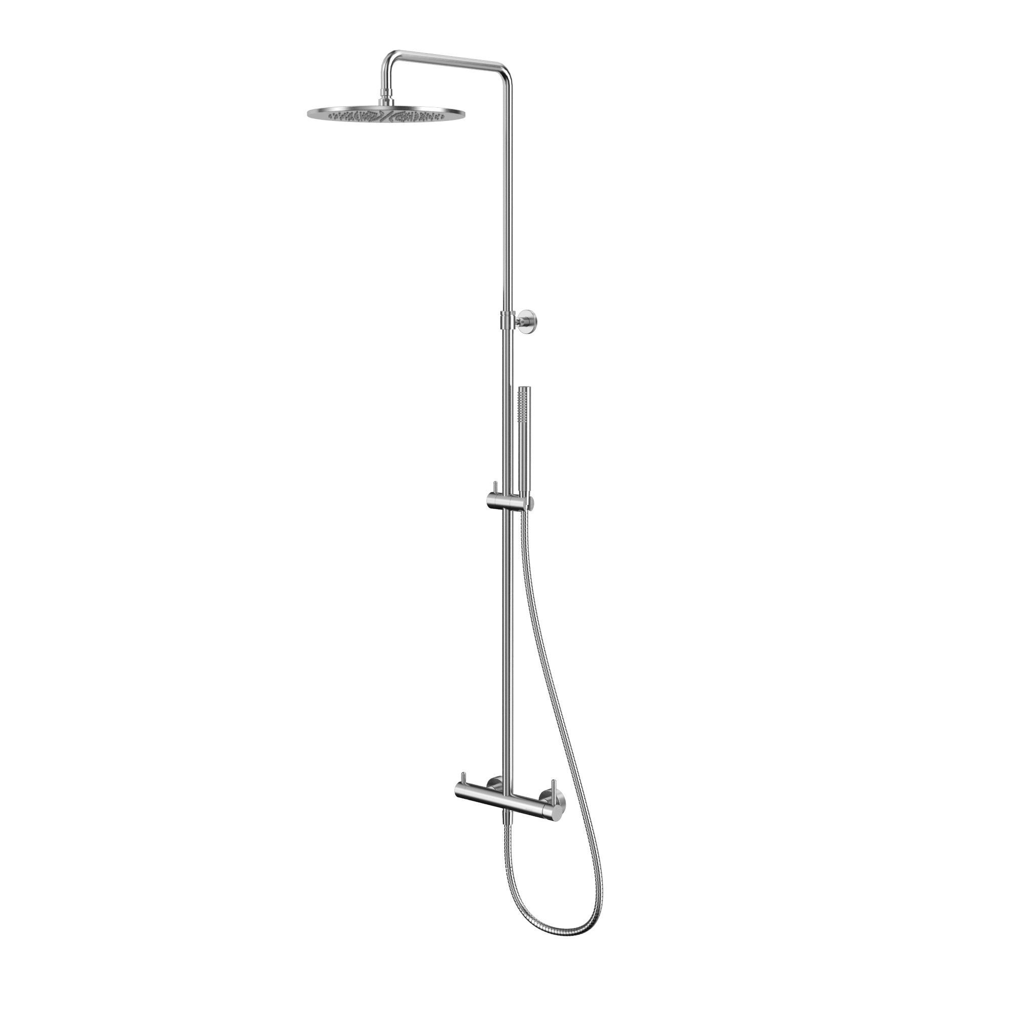 Душевая программа Система для душа наружного монтажа Y1244NIB (брашированный никель) 