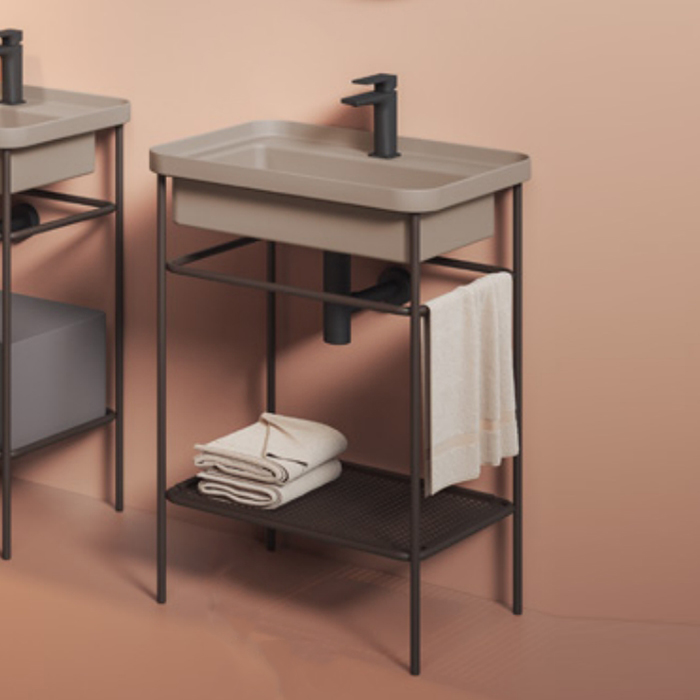 Мебель для ванной Artceram FUORI SCALA Сетчатая полка для прямоугольной консоли 60 см, цвет moka 