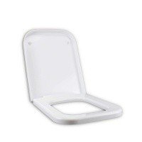 Сиденья для унитазов Сиденье с крышкой для унитаза, Soft Close (белый, хром) 