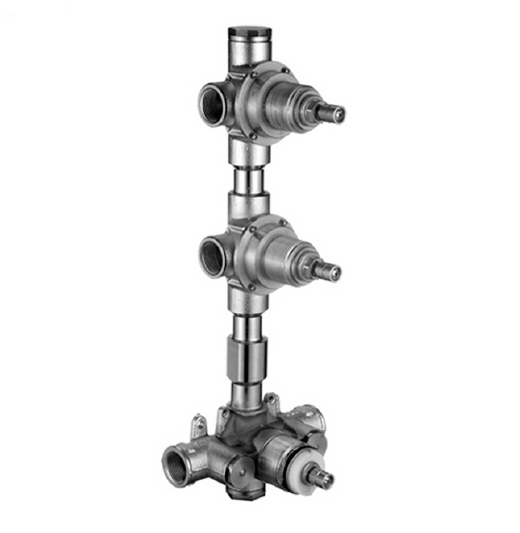 Смесители Внутр. часть термост. смесителя для душа 3/4quot; с 2 выпусками 