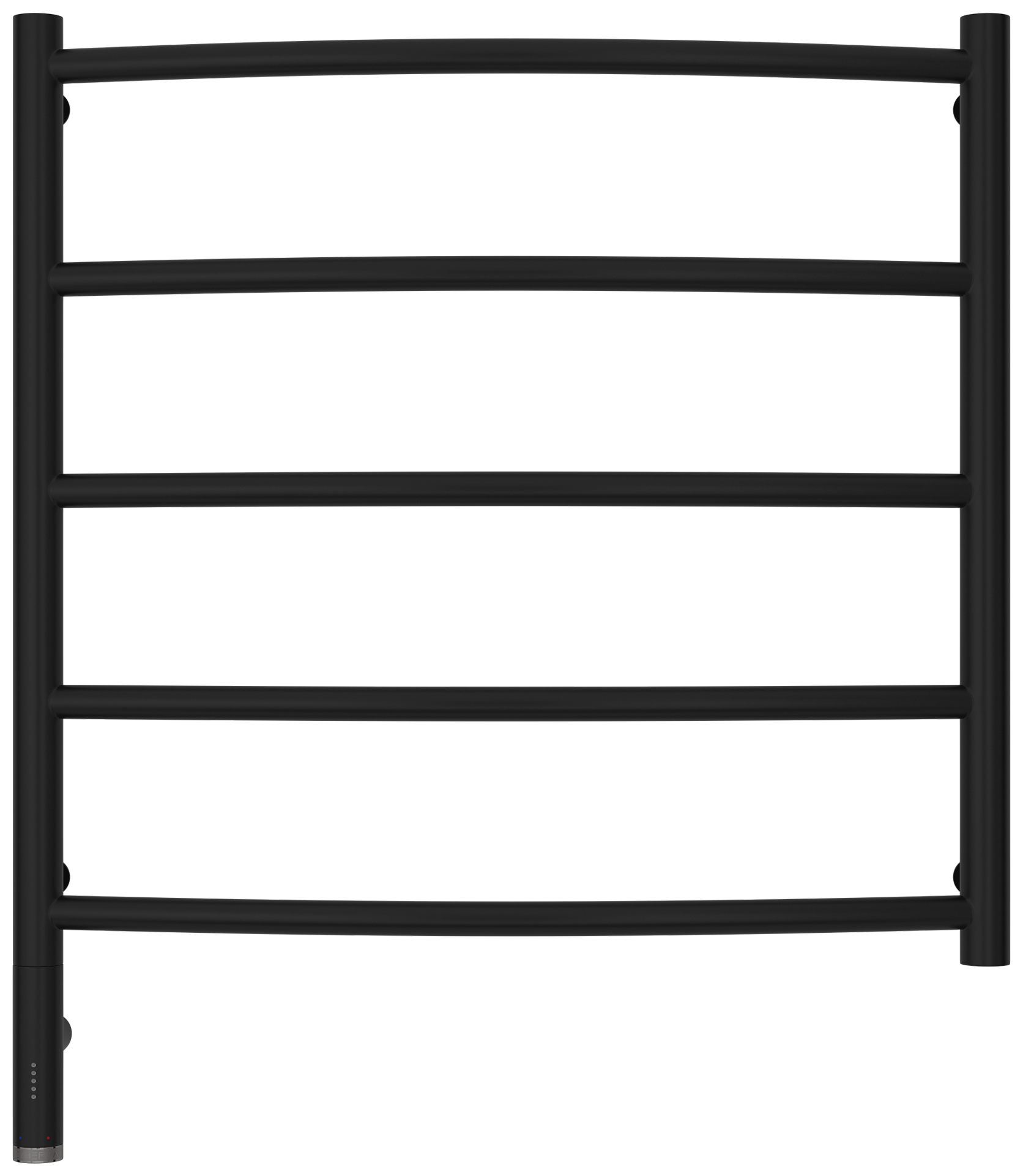 Полотенцесушители Полотенцесушитель электрический 600х600 МЭМ левый (Матовый чёрный) 