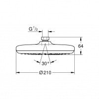 Душевая программа Верхний душ 26408000 Tempesta 