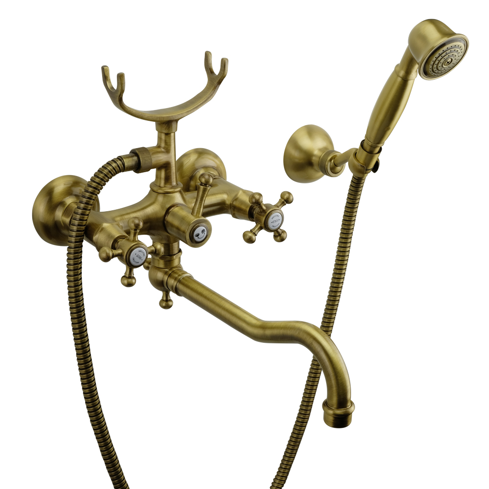 Смесители Смеситель для ванны с душем, бронза 