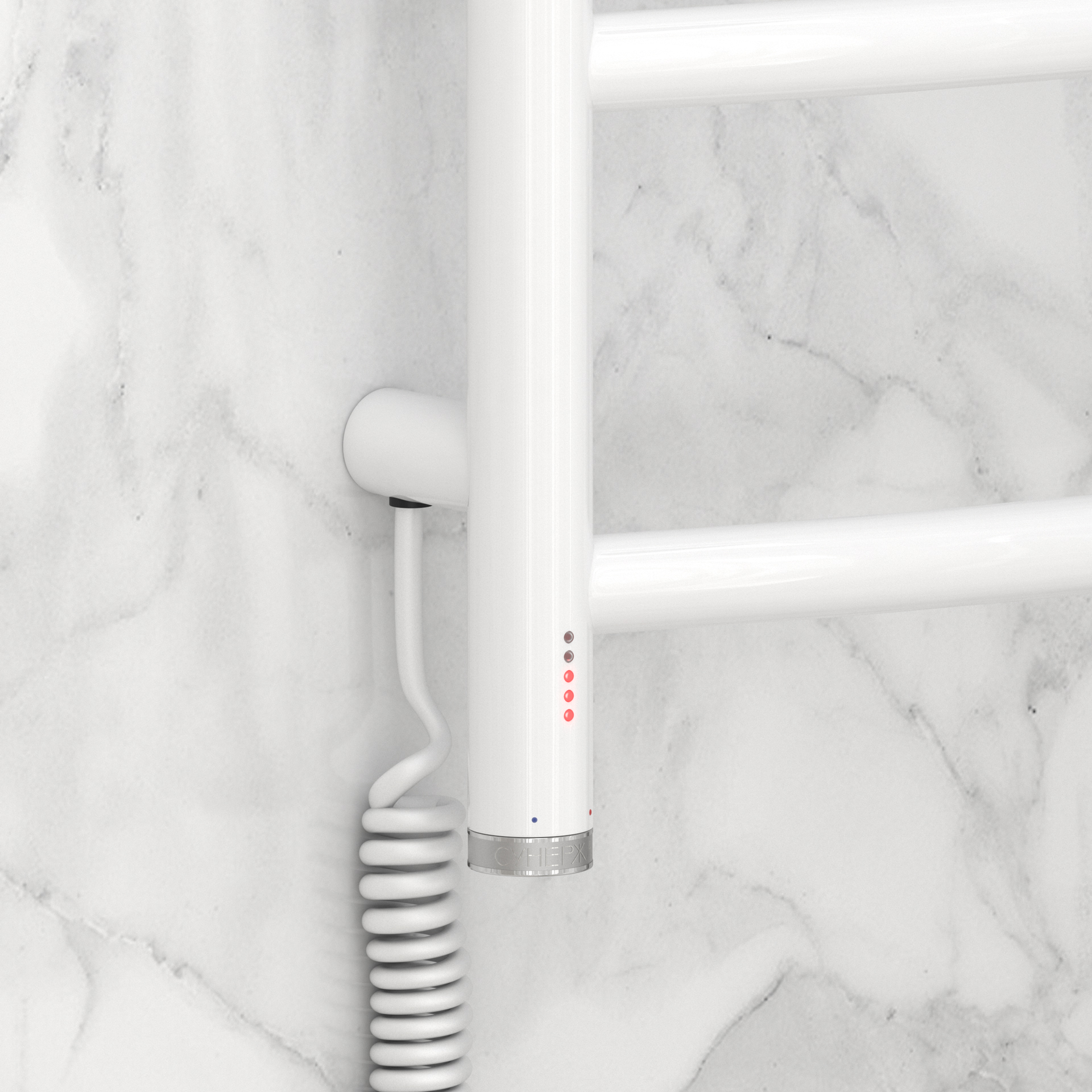 Полотенцесушители Полотенцесушитель электрический 500х500 левый (Белый) 