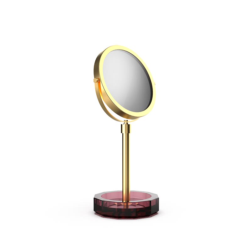 Зеркало косметическое Rich Burgundy / Золото