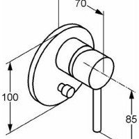 Смесители Смеситель для душа, черный матовый 