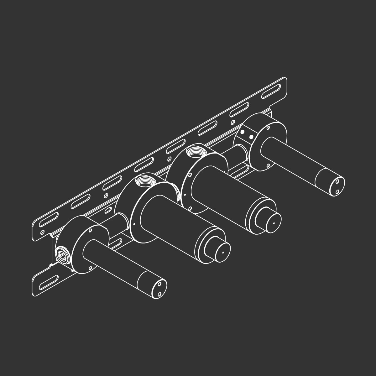 Смесители скрытая часть для настенного комплекта из 2 прогрессивных смесителей для ванны с ручным душем 