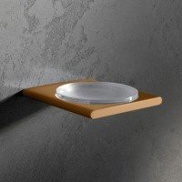 Аксессуары для ванной Мыльница подвесная (бронза шлифованная) 