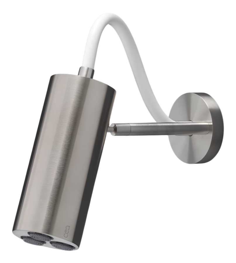 Душевая программа Душ верхний Asta, настенный, со шлангом в цвете Antracite Grey, цвет сатинированная сталь 