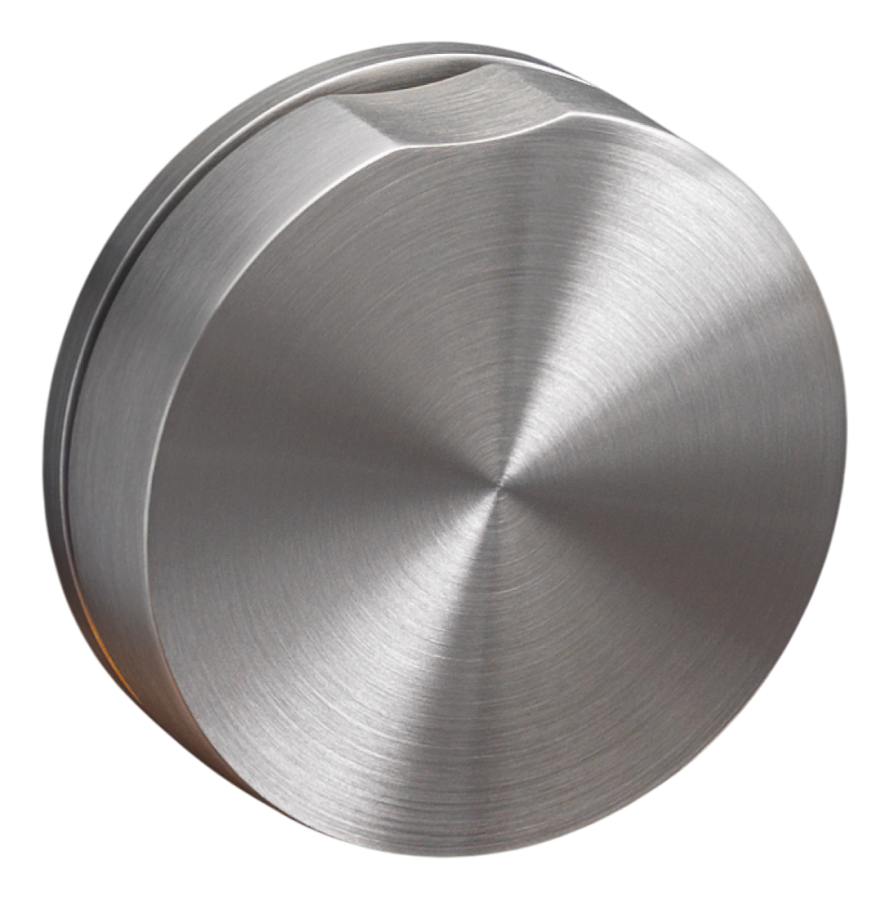 Комплектующие Вентиль запорный Giotto, настенный, для горячей воды, Ø 65 мм, внешняя часть, сталь, цвет сатинированное светлое золото 