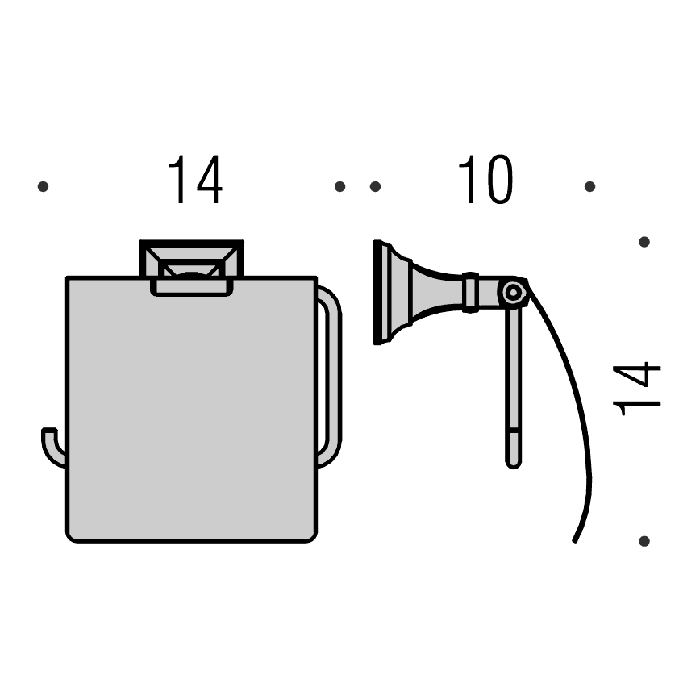 Аксессуары для ванной Держатель туалетной бумаги, цвет хром 