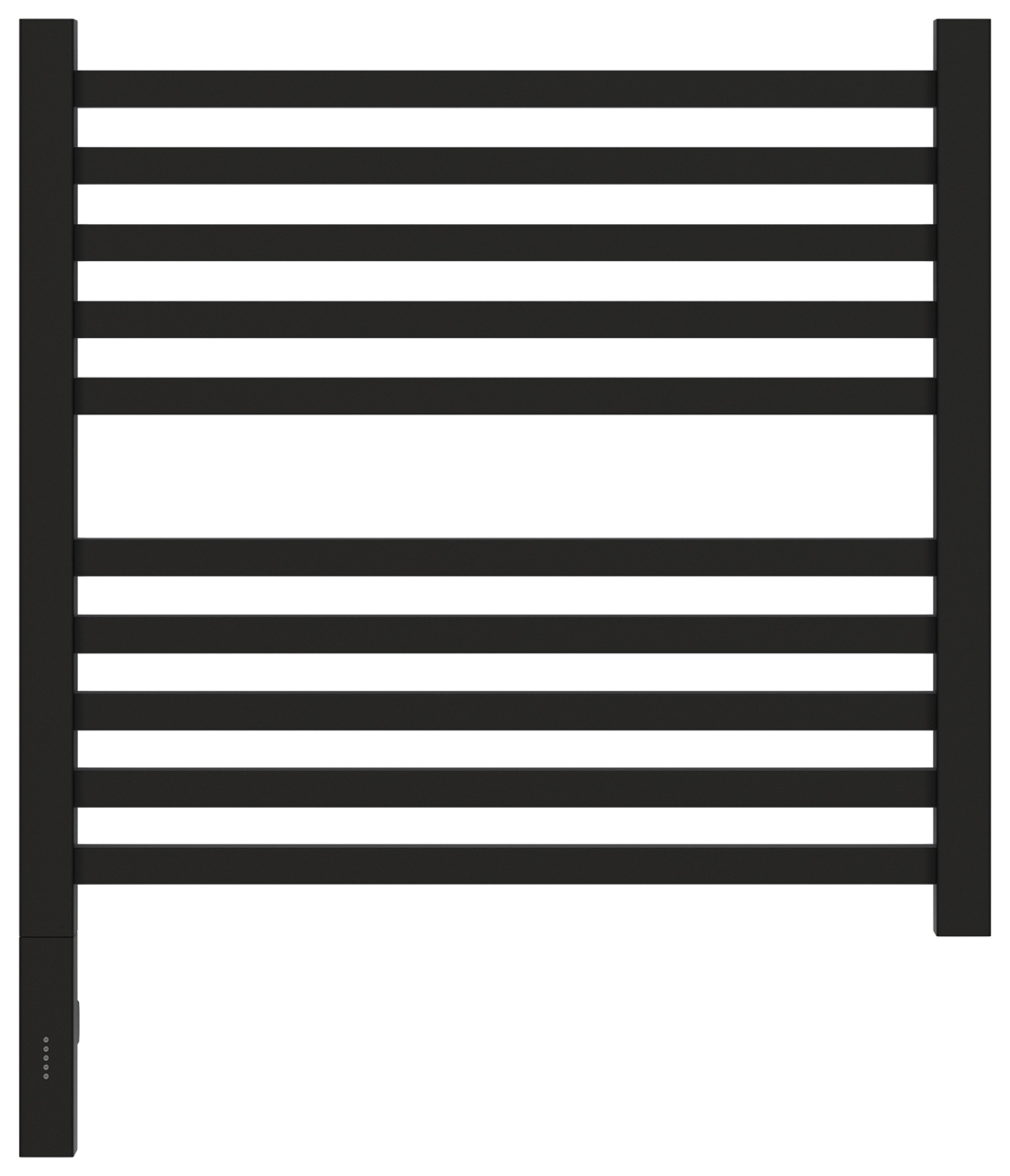 Полотенцесушители Полотенцесушитель электрический 500х500 / МЭМ левый (Матовый чёрный) 