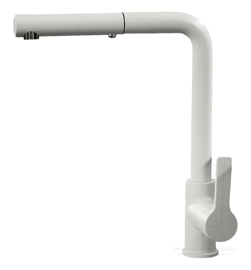 Смеситель для кухни с выдвижной лейкой Kitchen , цвет белый матовый (аналог F7029NOTBS)