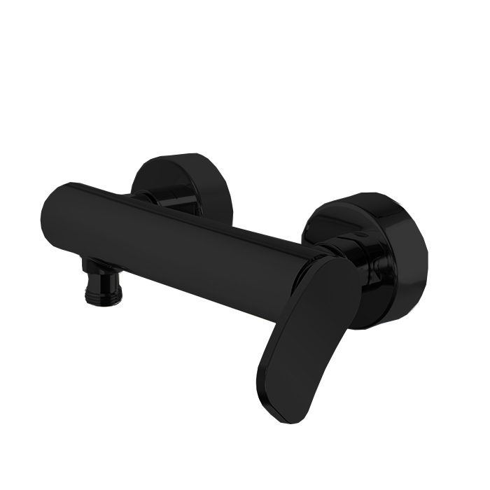 Смесители Flo Смеситель для душа, настенный, цвет: чёрный матовый 