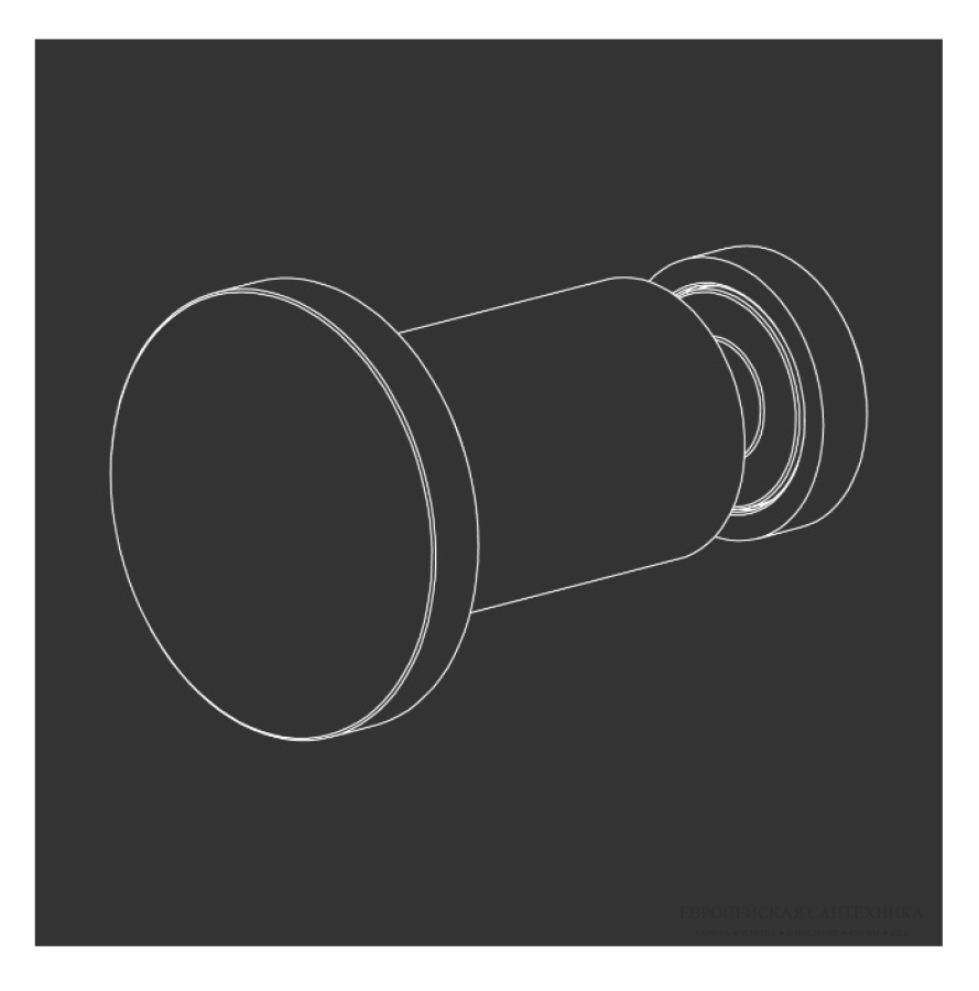 Крючки Complements Stem, набор из 2 шт, цвет сатинированная сталь