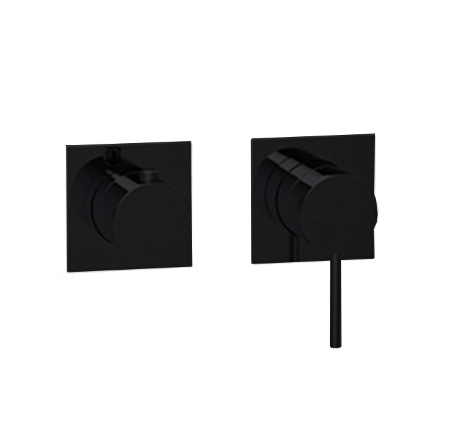 Смесители Смеситель для ванны на 2 или 3 потребителя, внешняя часть, чёрный матовый 