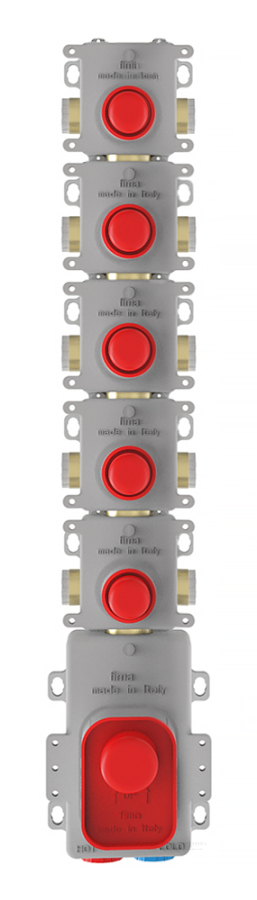 Смесители Скрытая часть для термостата с 5 запорными вентилями 