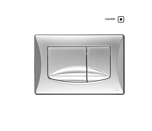 Системы инсталляции Панель RIVER DUAL, двойной слив, хром матовый 