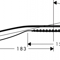 Комплектующие Ручной душ 150 мм, 1 тип струи, хром/белый 