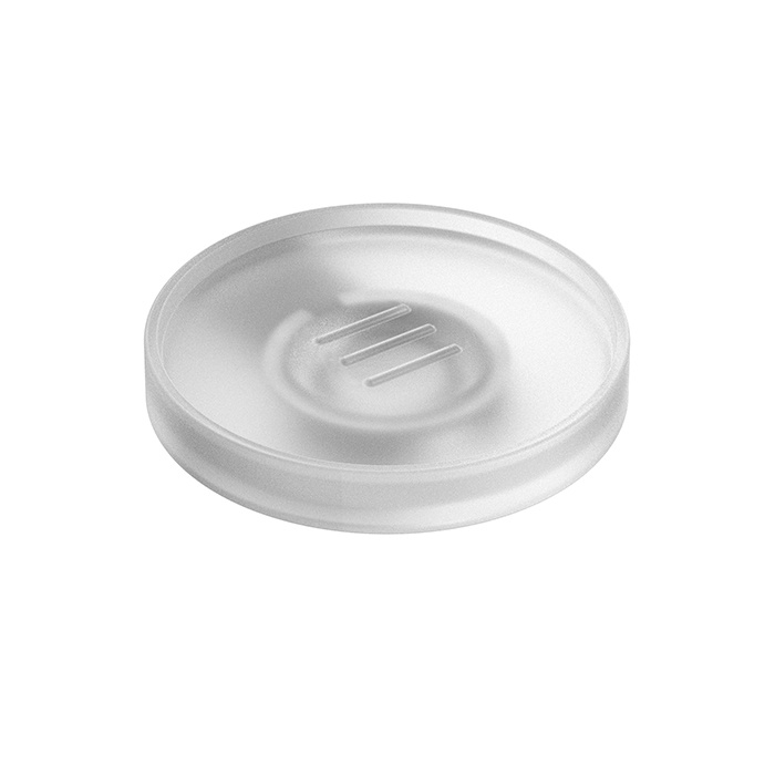  Мыльница подвесная, цвет PVD золото матовое/матовое стекло