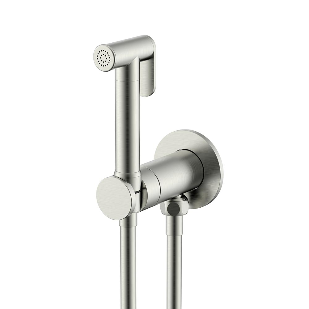 Смесители Гигиенический душ с прогрессивным картриджем BRUSH NICKEL 