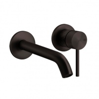 Смесители Настенный смеситель для раковины внешняя часть черный матовый 