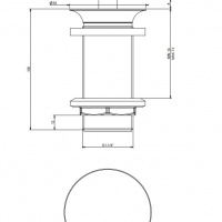 Комплектующие Выпуск для раковины, хром 