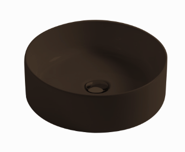 Раковины Накладная круглая раковина 40хh12 см, цвет beaver (серый матовый) 
