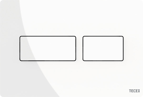Системы инсталляции Панель смыва с двойной системой смыва для унитаза, цвет белый глянцевый 