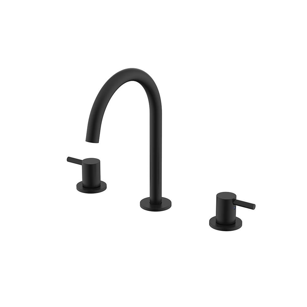 Смеситель для раковины с донным клапаном MATTE BLACK