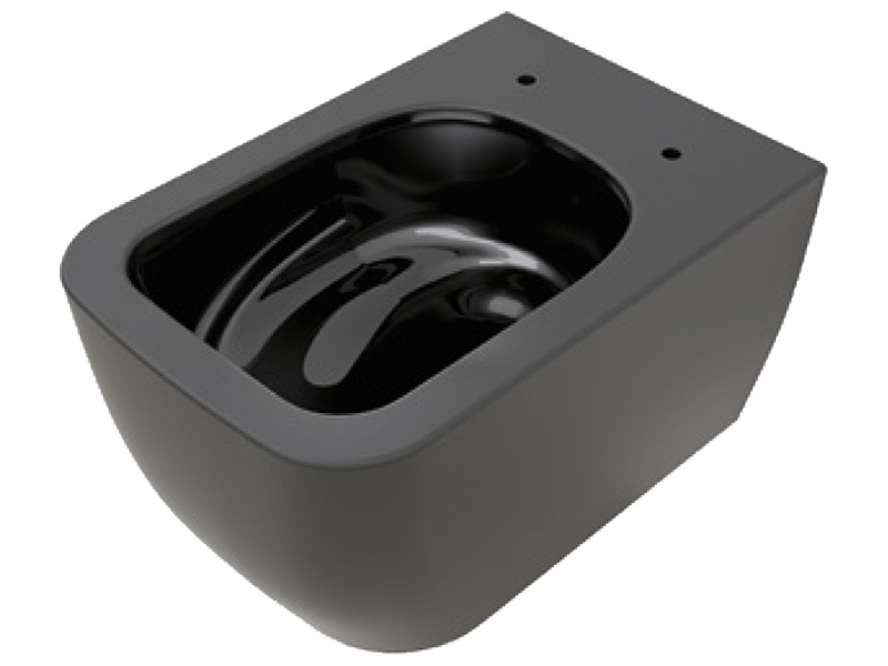 Унитаз подвесной с системой смыва Twist,  цвет Ardesia