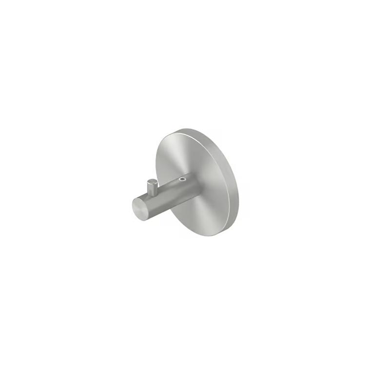 Аксессуары для ванной Крючок с декоративной пластиной, цвет Brushed Stainless Steel 