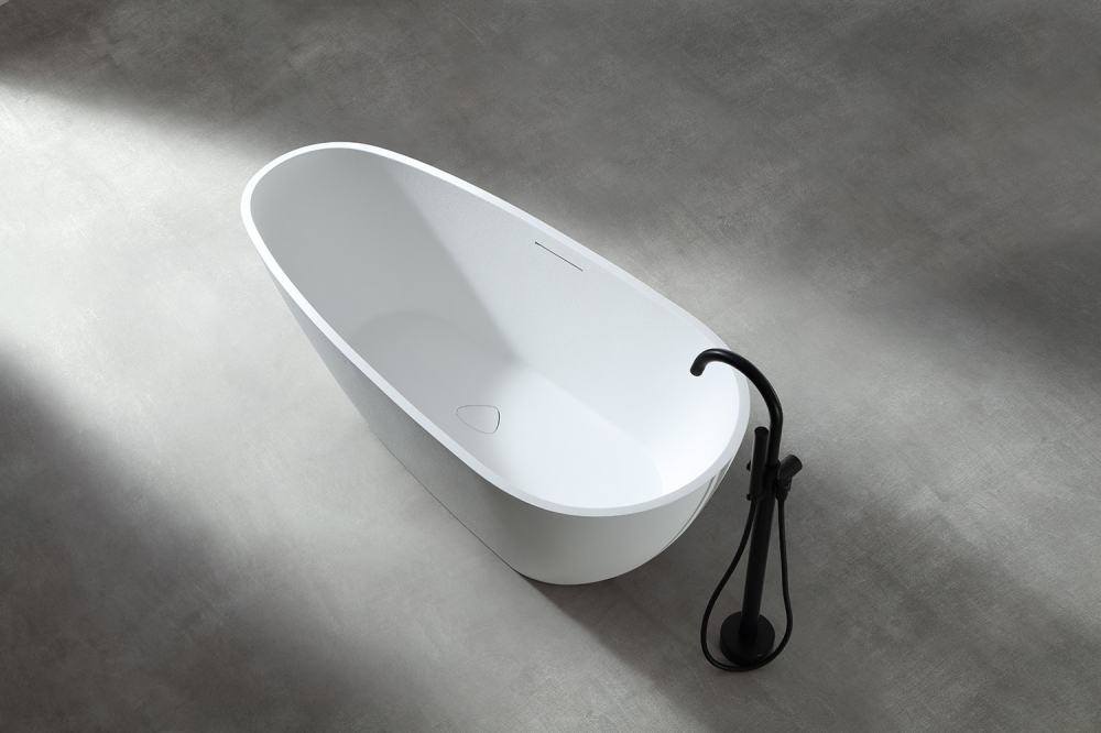 Ванны Ванна из искусственного камня белая матовая 170x75 