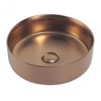 Раковины Раковина накладная 36х36 цвет золото 