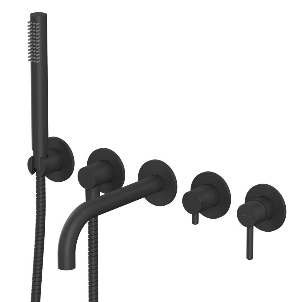 Смесители Смеситель для ванны скрытого монтажа Y1240BL (черный мат) 