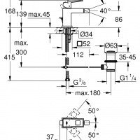 Смесители Eurocube 23138000 Смеситель для биде 