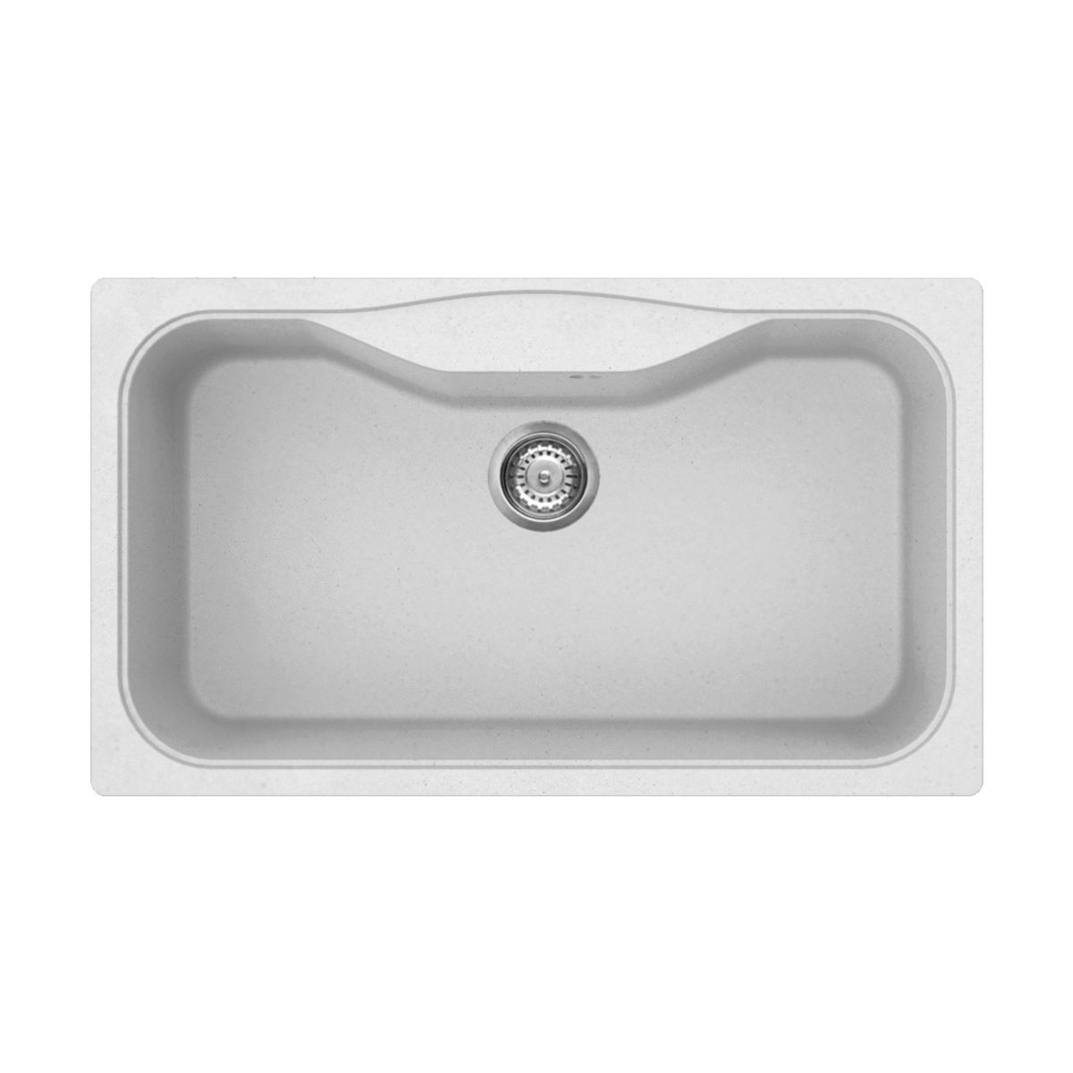 Кухонные мойки Кухонная мойка 860x500x230 Maru 86-WH Tetogranit/белый 