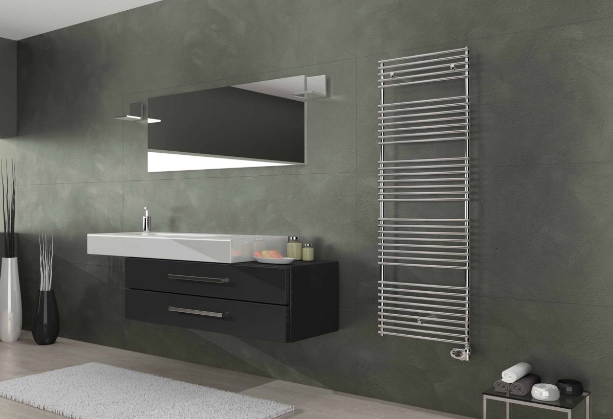 Полотенцесушитель электрический 1750/500, цвет хром