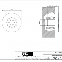Комплектующие Душевая форсунка Body Jets, хром 